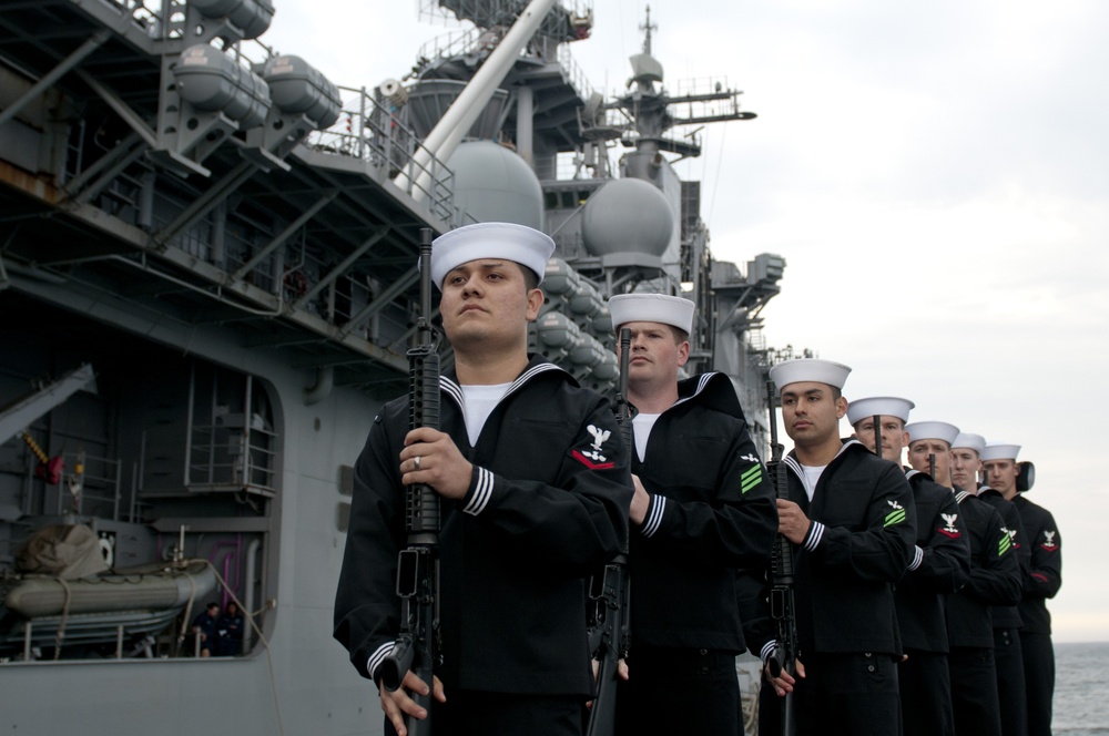 USS Kearsarge burial at sea