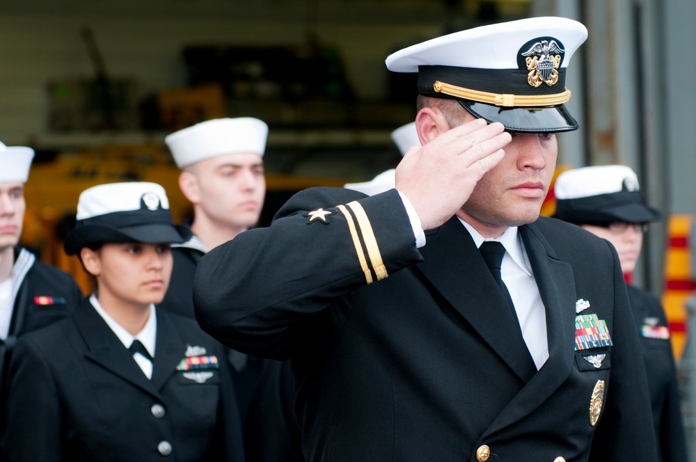 USS Kearsarge burial at sea