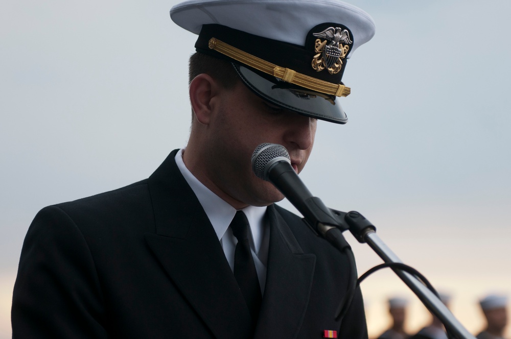 USS Kearsarge burial at sea