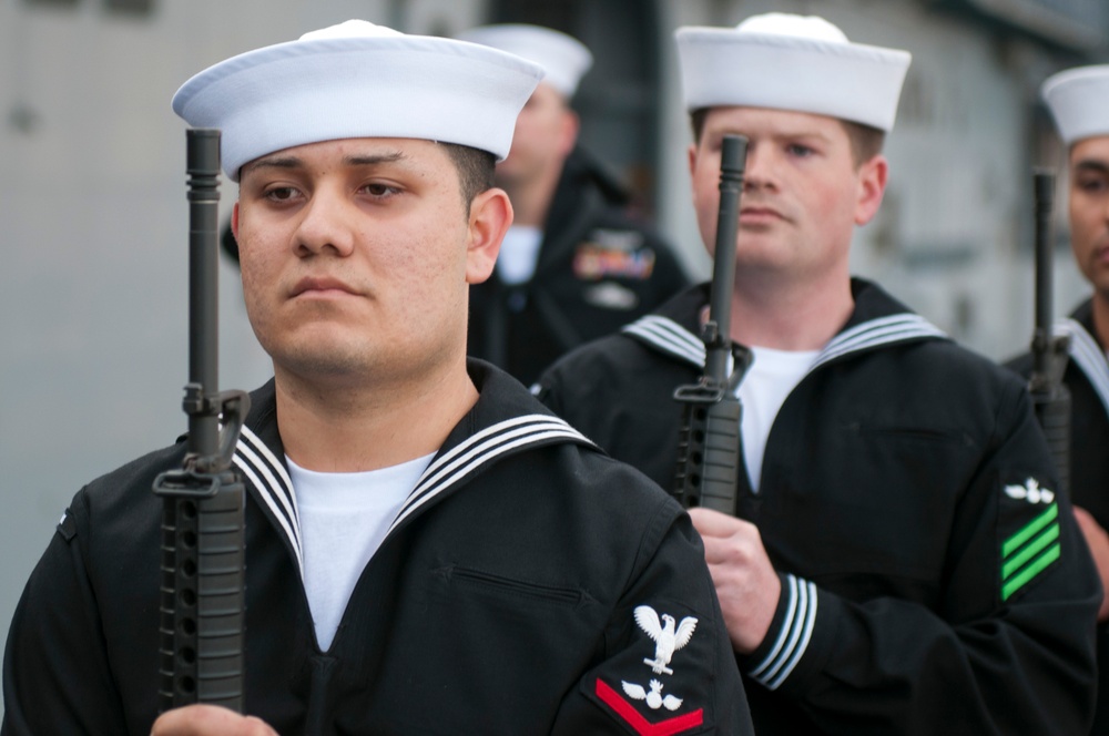 USS Kearsarge burial at sea