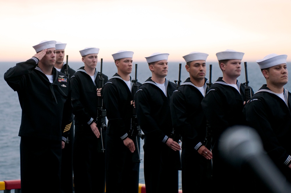 USS Kearsarge burial at sea