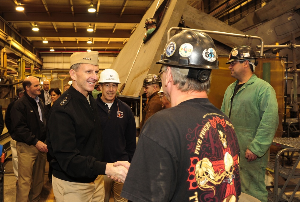 Shipbuilding facility tour