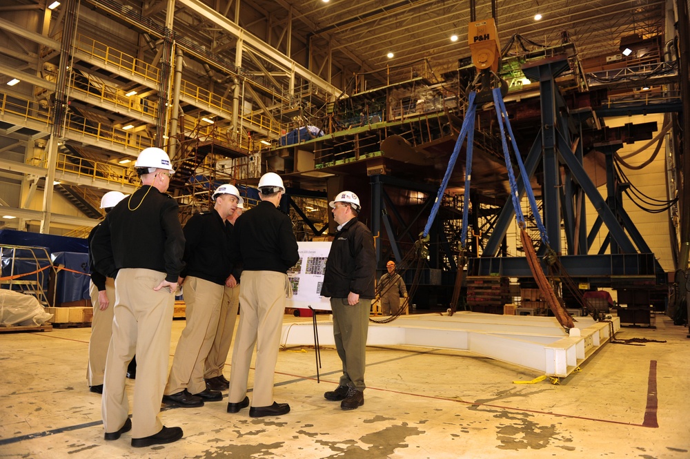 Shipbuilding facility tour