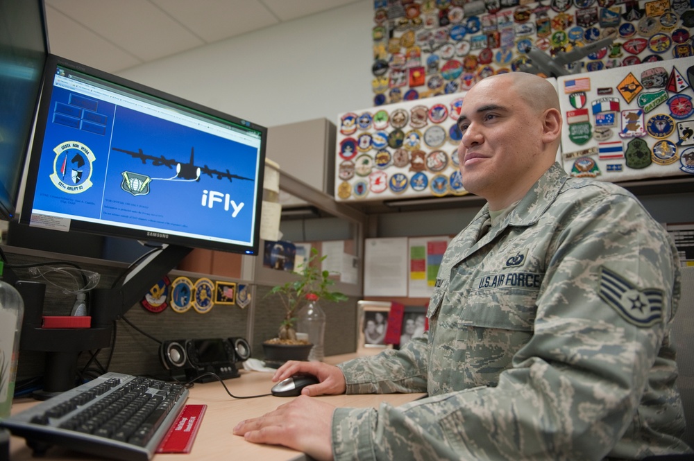 Air Force Staff Sgt. Jose Castillo invents a program, calling it iFly