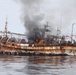 Coast Guard Cutter Anacapa sinks adrift Japanese fishing vessel.