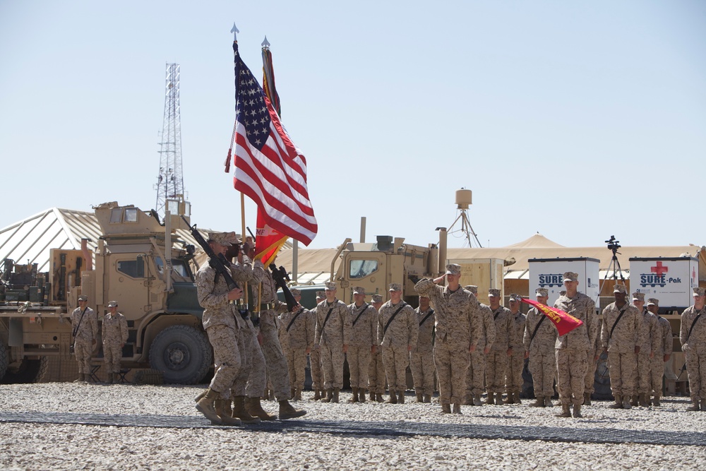 Marine Air-Ground Task Force Support Battalion 11.2 relinquishes authority in Afghanistan