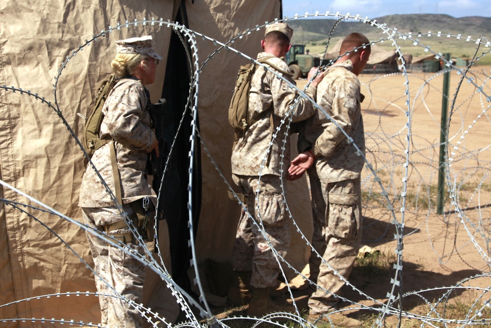 Military Police practice detainee handling in expeditionary environment