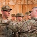 Pfc. Bryce King gets combat badge from SMA Chandler