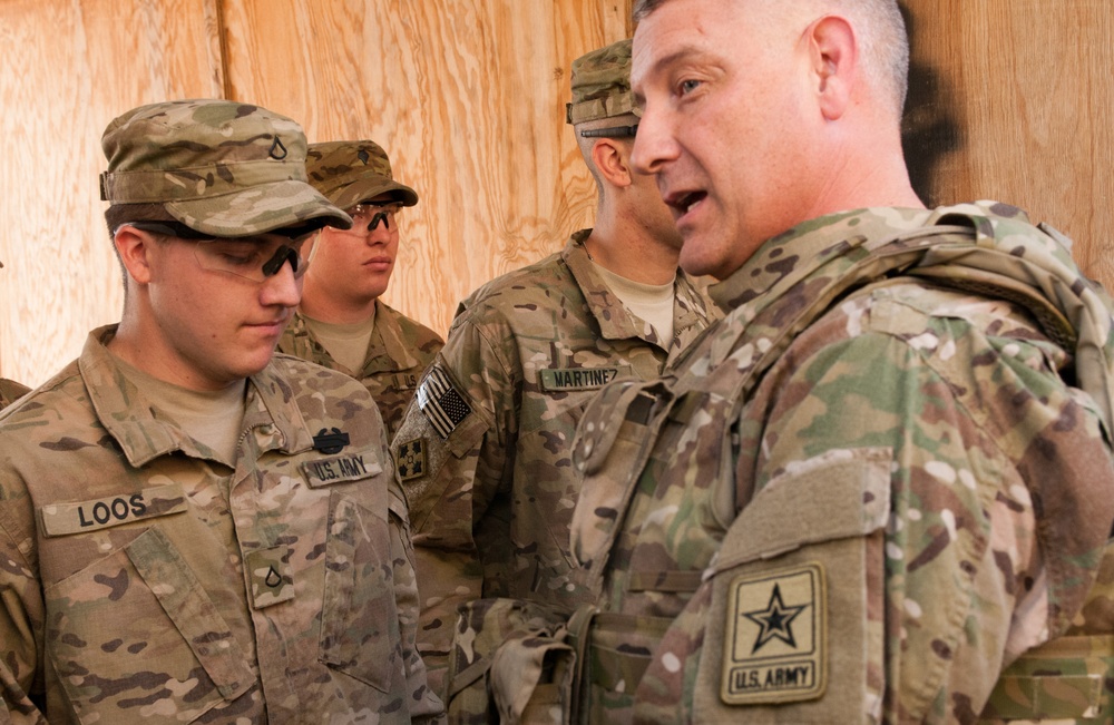 SMA Chandler at COP Bari Alai in Afghanistan