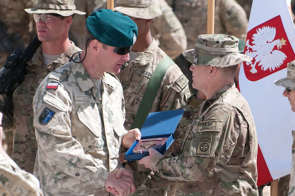 Transfer of authority ceremony in Ghazni, Afghanistan