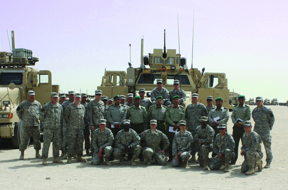 Sustaining partnerships: The Kuwaiti National Guard visits the 113th Sustainment Brigade