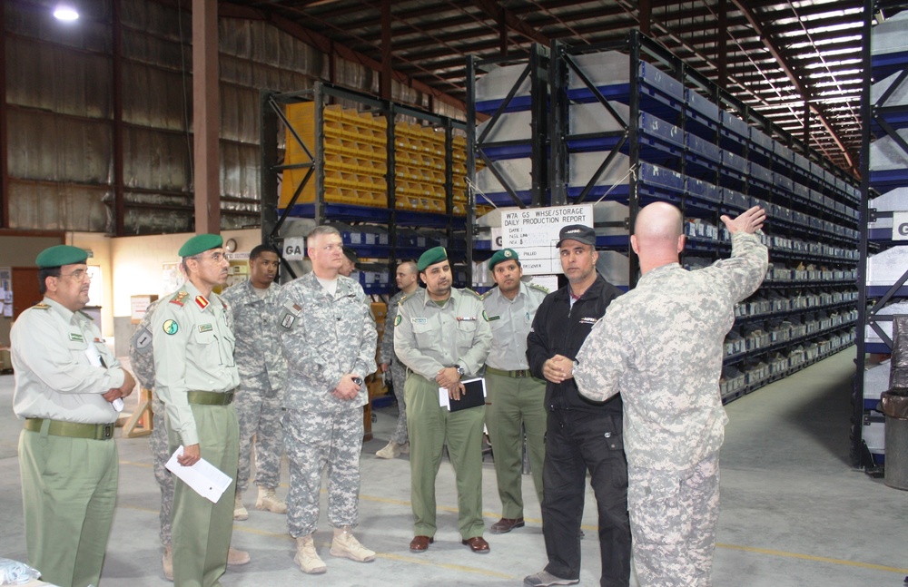 Sustaining partnerships: The Kuwaiti National Guard visits the 113th Sustainment Brigade