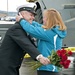 USS Ingraham sailor greets his wife