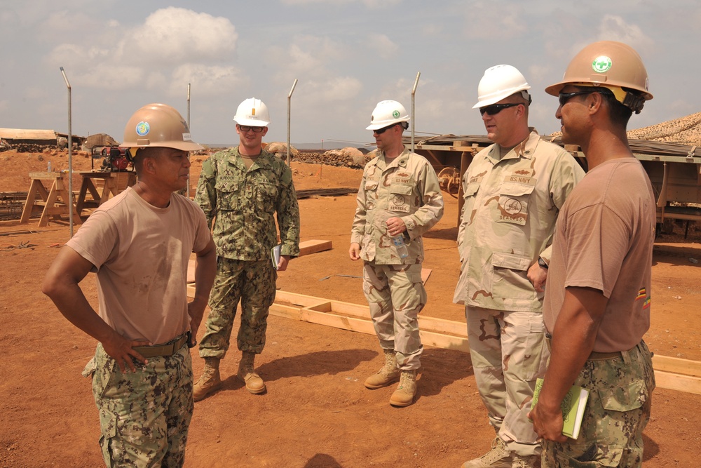 Seabees' Ali Oune health clinic project