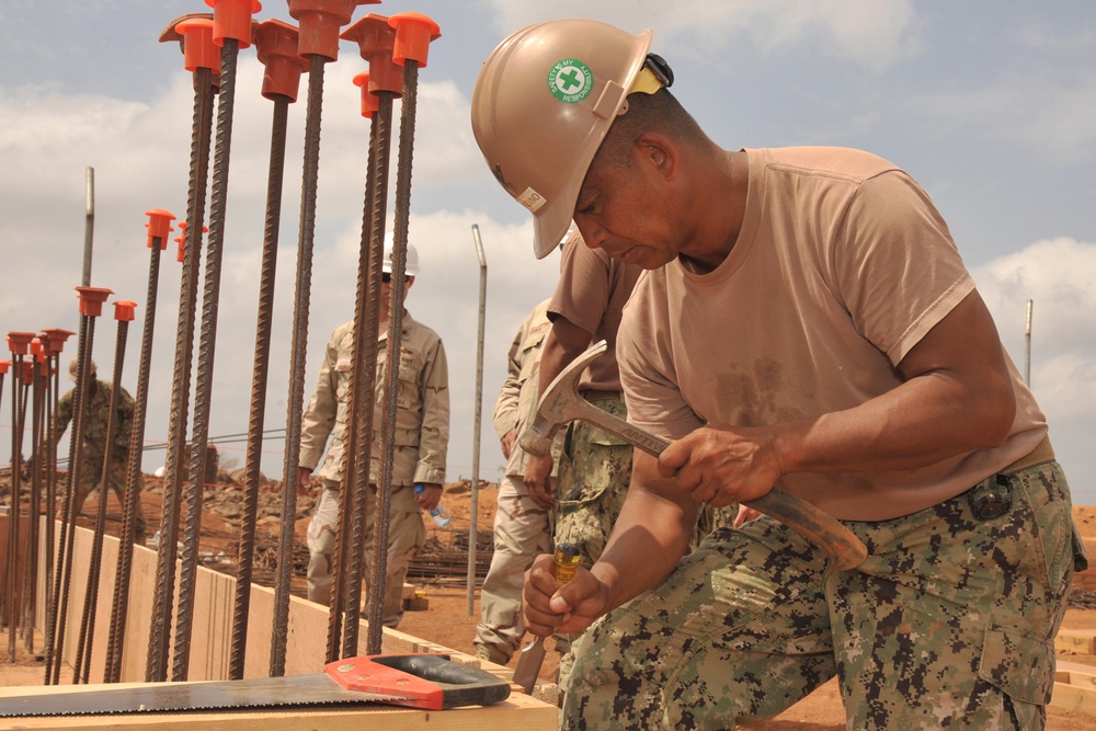 Seabees' Ali Oune health clinic project