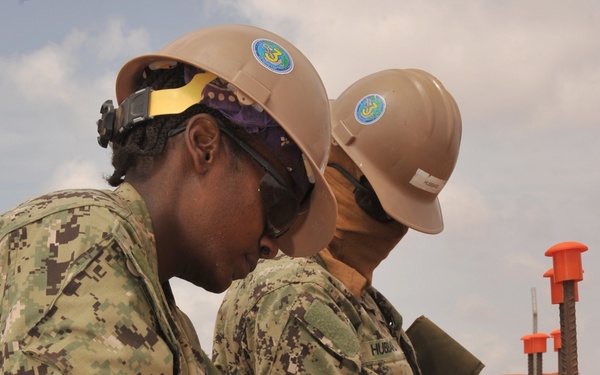 Seabees' Ali Oune health clinic project