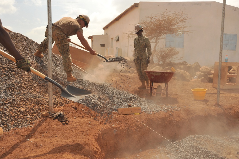Seabees' Ali Oune health clinic project