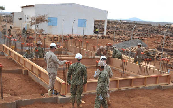 Seabees' Ali Oune health clinic project