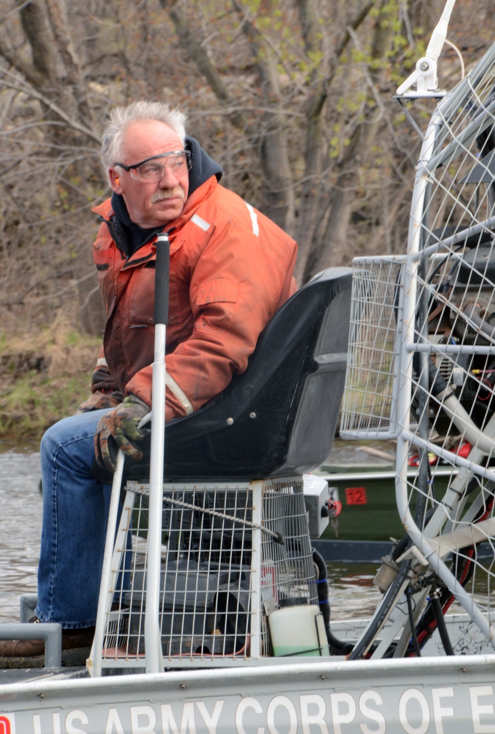 Corps, fire department use airboats for cold water training