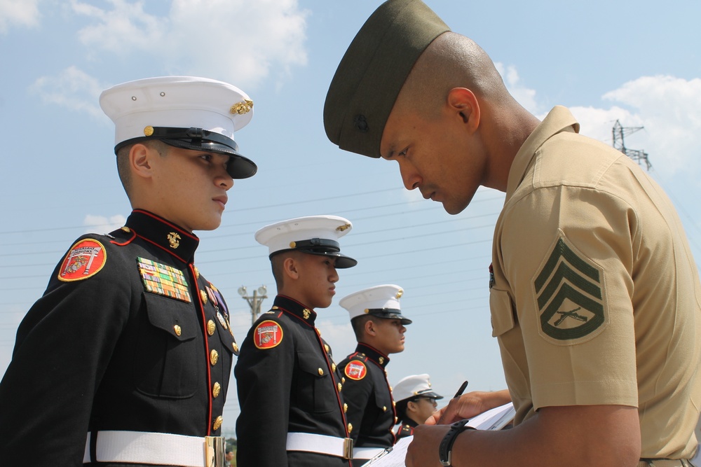 Kubasaki Marine Junior Reserve Officers’ Training Corps wins Far East Drill Championship