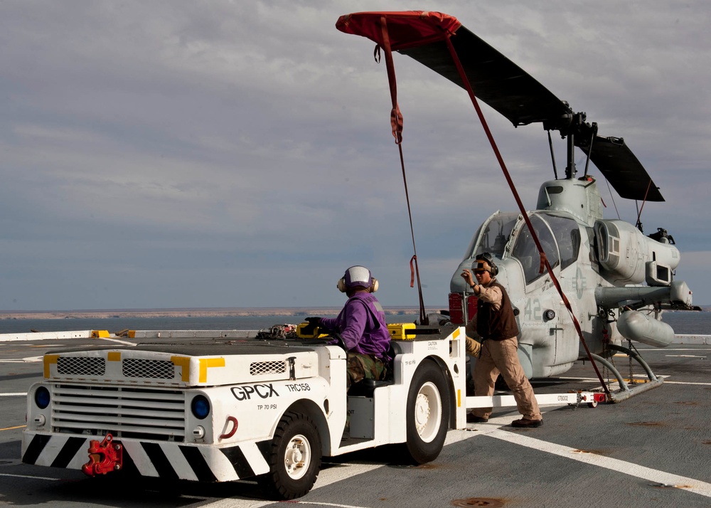 Flight deck of USS New York