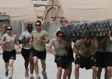 Warhorse soldiers honor fallen through Crossfit
