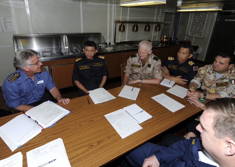 CTF 151 aboard RFA Fort Victoria