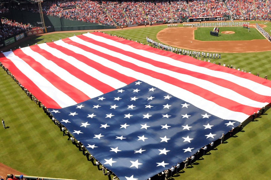 On the field of dreams: Soldiers take part in Texas Rangers opening game