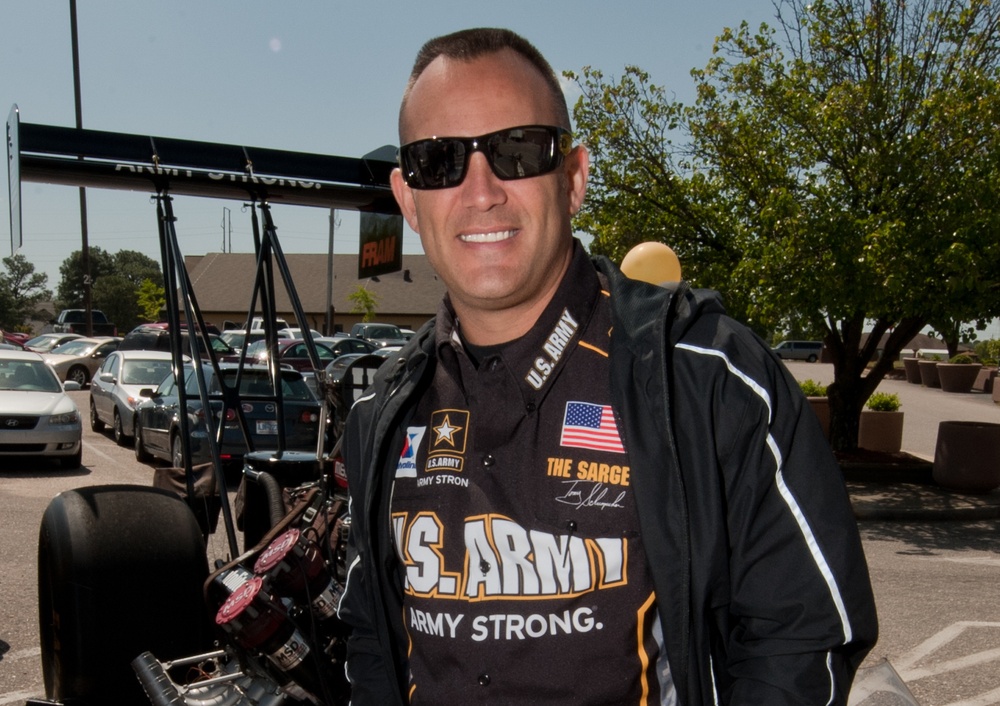 Tony 'The Sarge' Schumacher visits Fort Bragg Tony 'The Sarge' Schumacher visits Fort Bragg