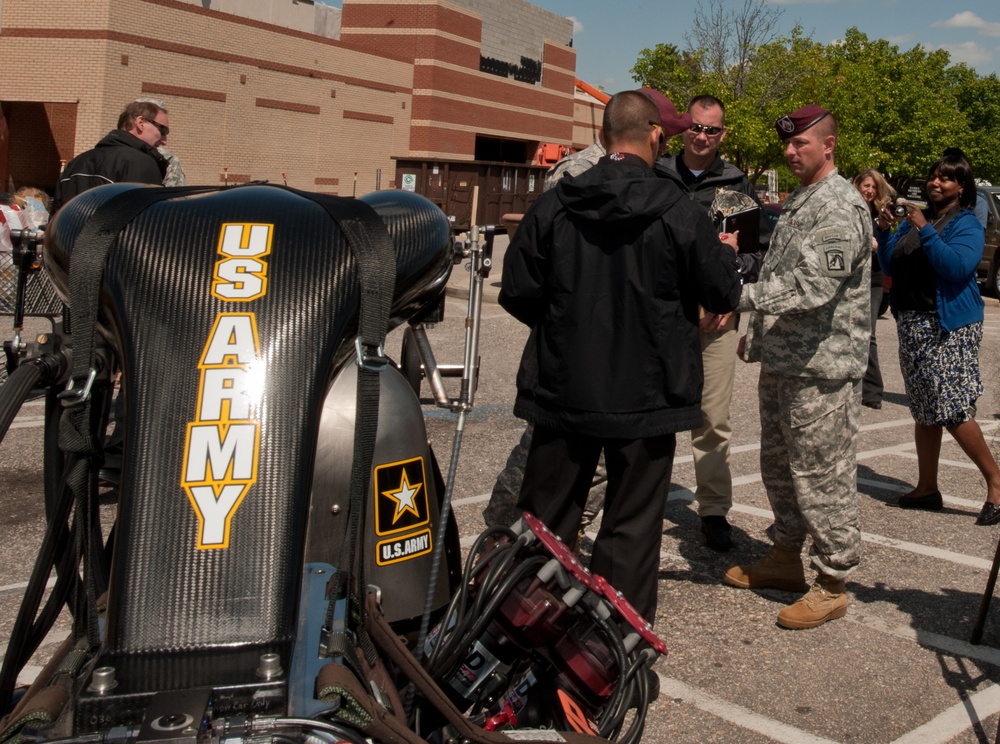 Tony 'The Sarge' Schumacher visits Fort Bragg Tony 'The Sarge' Schumacher visits Fort Bragg