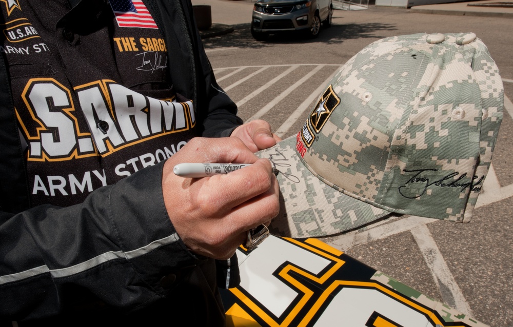 Tony 'The Sarge' Schumacher visits Fort Bragg Tony 'The Sarge' Schumacher visits Fort Bragg