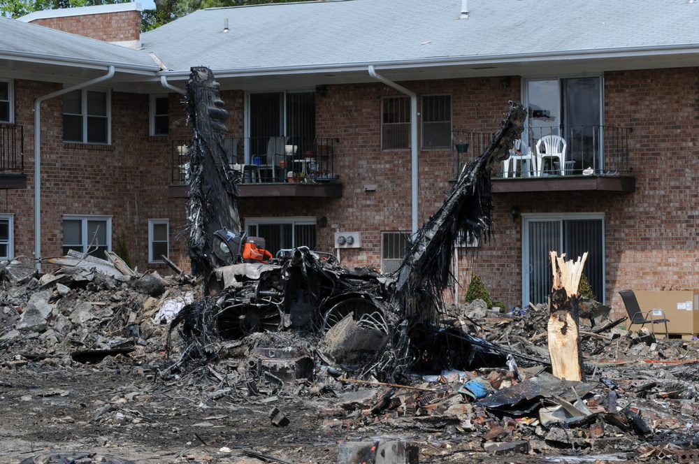 F/A-18D Hornet crash cleanup in Virginia