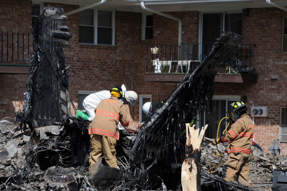 F/A-18D Hornet crash cleanup in Virginia