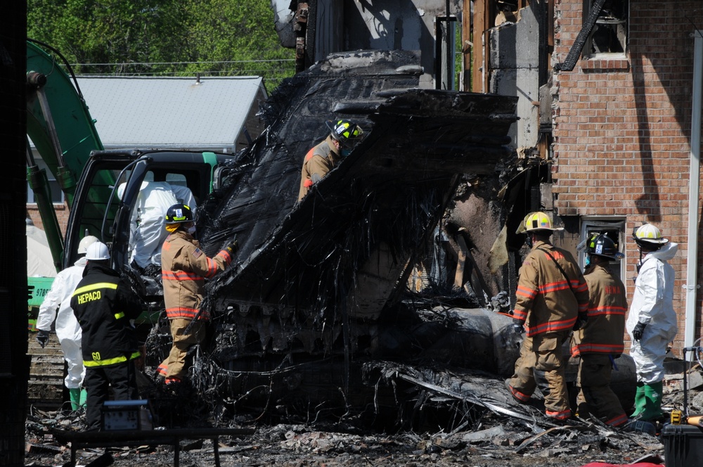 F/A-18D Hornet crash cleanup in Virginia