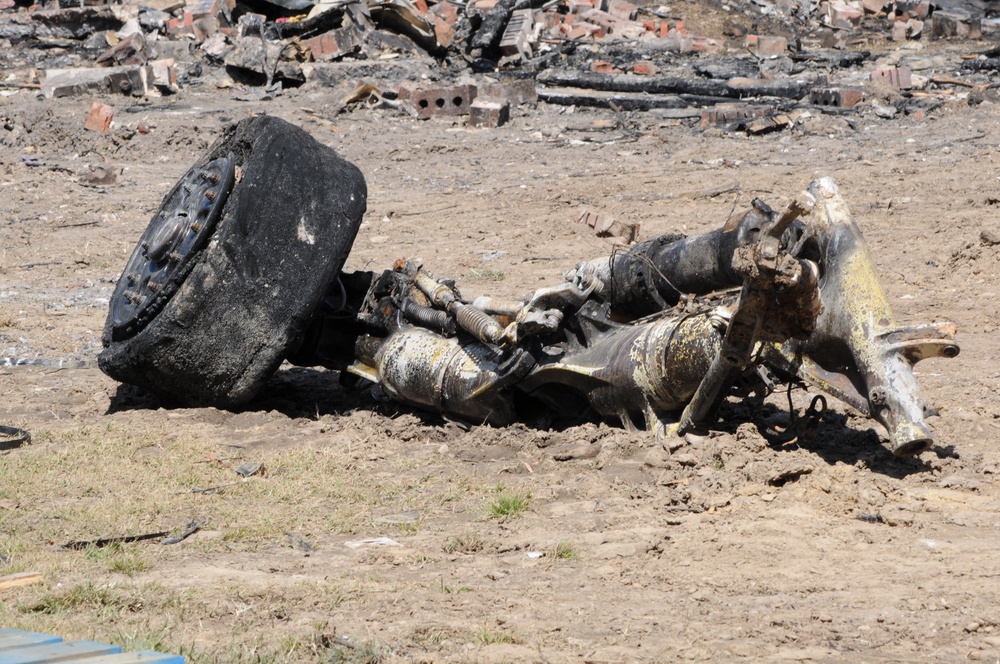 F/A-18D Hornet crash cleanup in Virginia