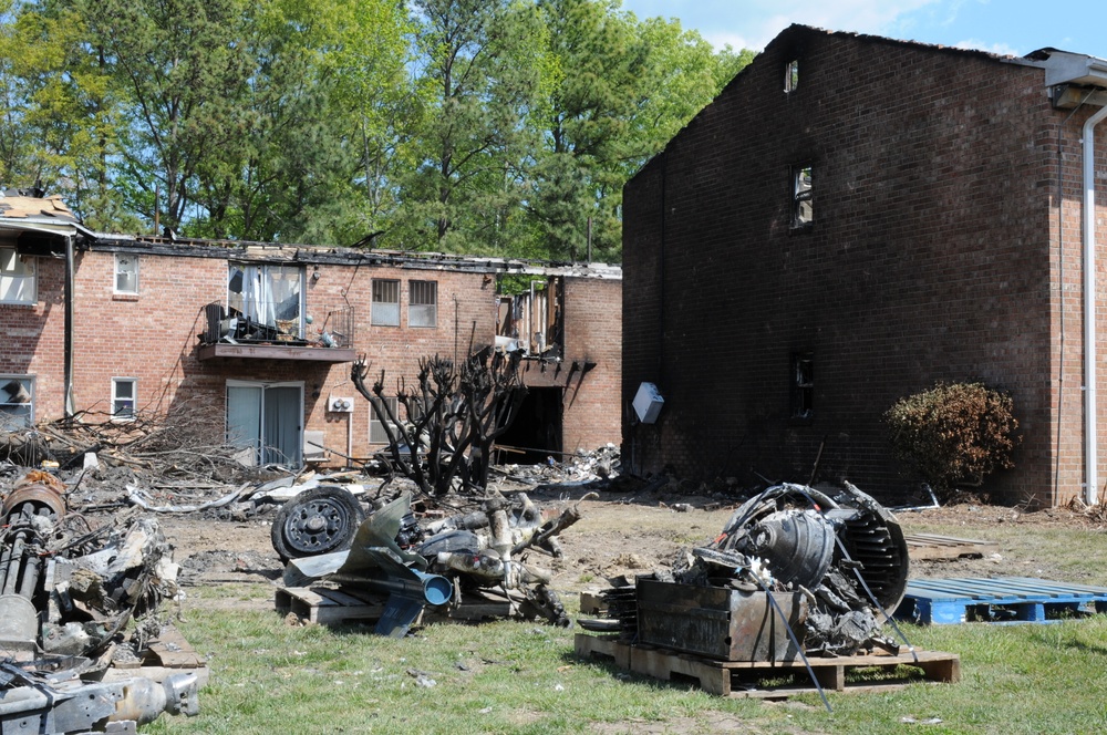 F/A-18D Hornet crash cleanup in Virginia