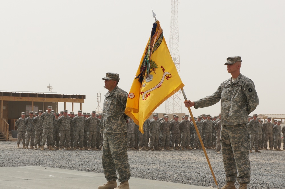 1-194 Combined Arms Battalion cases its colors