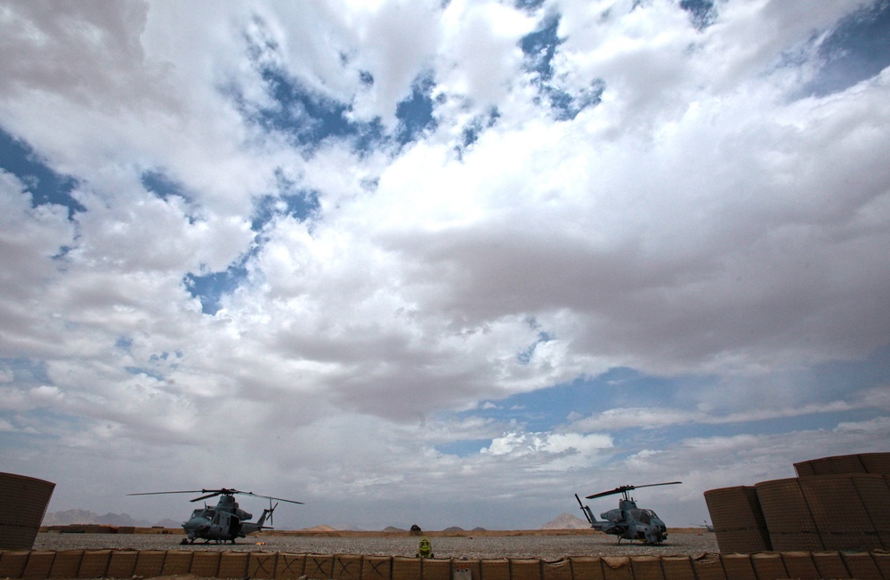 HMLA-369 supports Marines on the ground