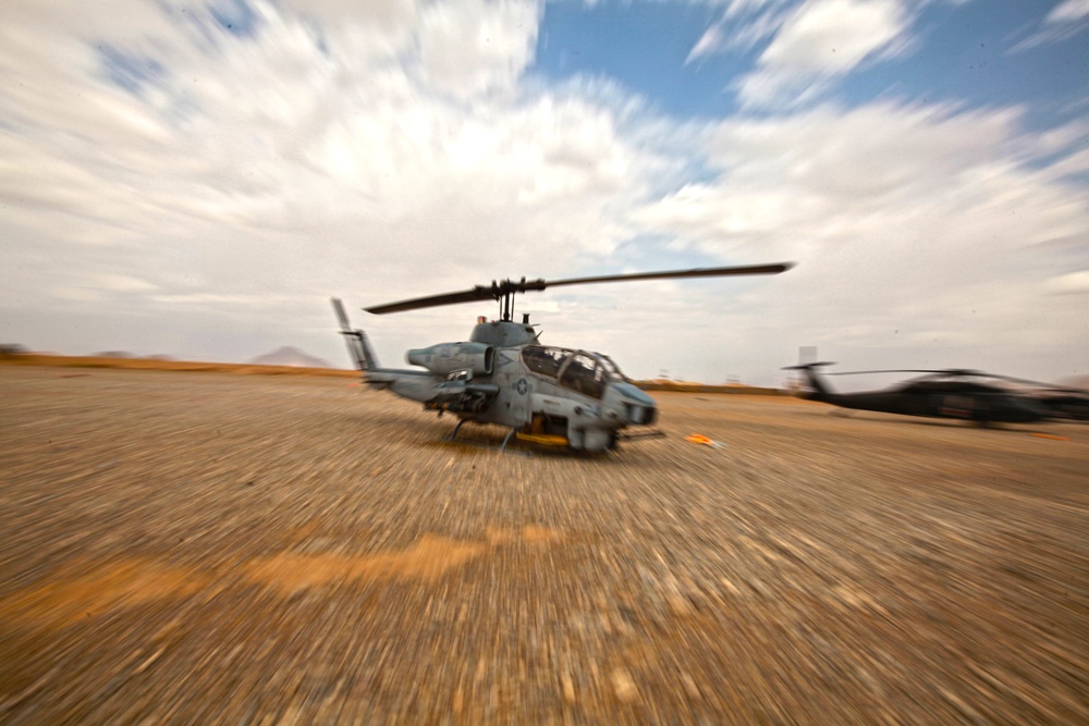 HMLA-369 supports Marines on the ground