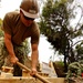 Seabees place forms for stairs