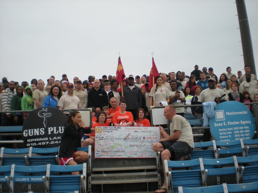 330th MCB soldiers participate in Walk to Defeat ALS