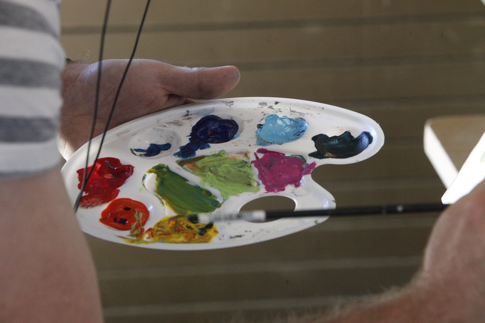 Sergeant therapeutically paints through PTSD healing process