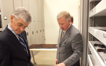 Secretary of the Army John McHugh visits Center of Military History Museum Support Facility