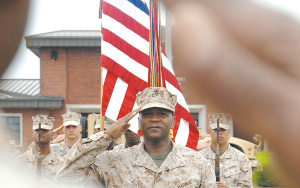 Marine gets ‘kick out’ of retirement