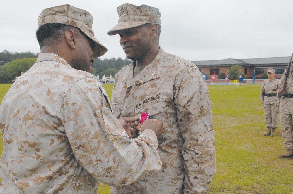 Marine gets ‘kick out’ of retirement