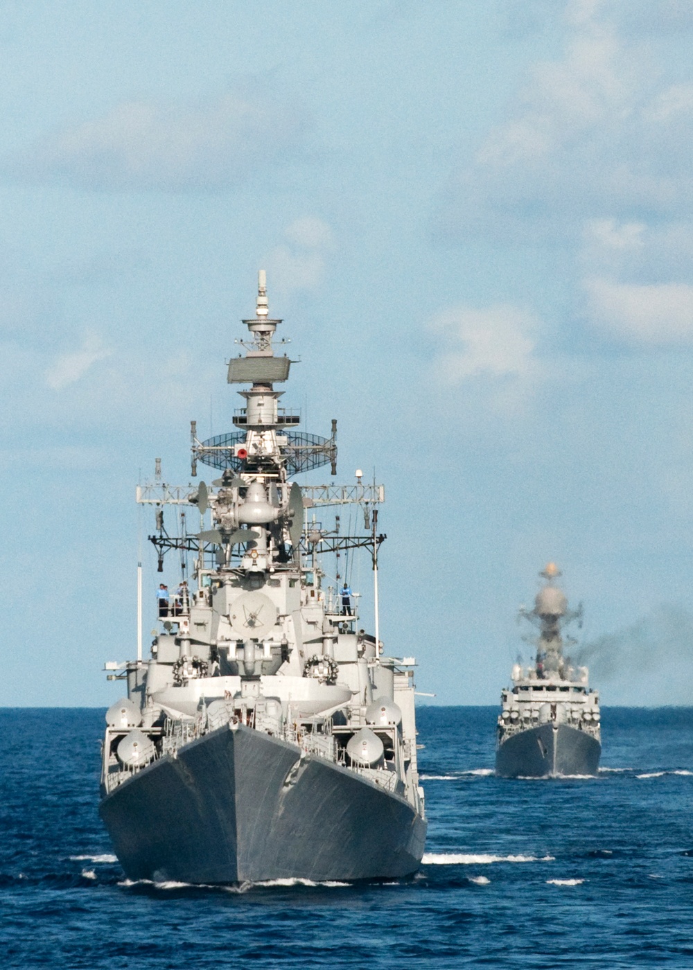 Passing exercise in Indian Ocean