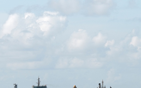 Passing exercise in Indian Ocean