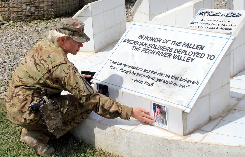 Soldier visits outpost named after fallen brother in Afghanistan