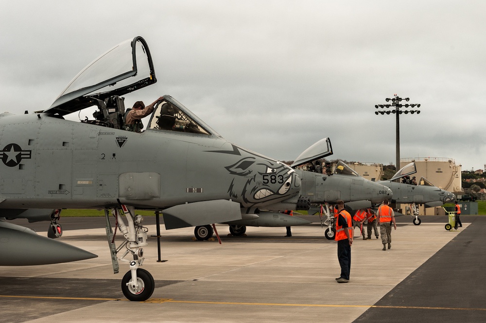 188th Warthogs make pit stop at Lajes Field