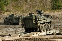 Stryker engineers first to emplace bridge by air since fielding